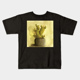 Potted Cactus Plant - Houseplant Kids T-Shirt